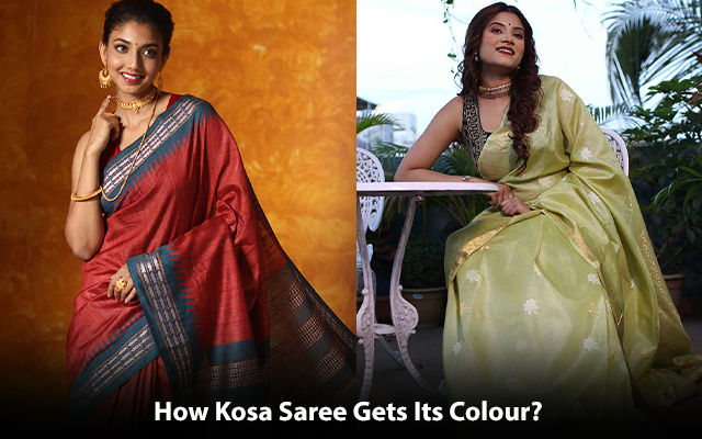 How Kosa Saree Gets Its Colour?