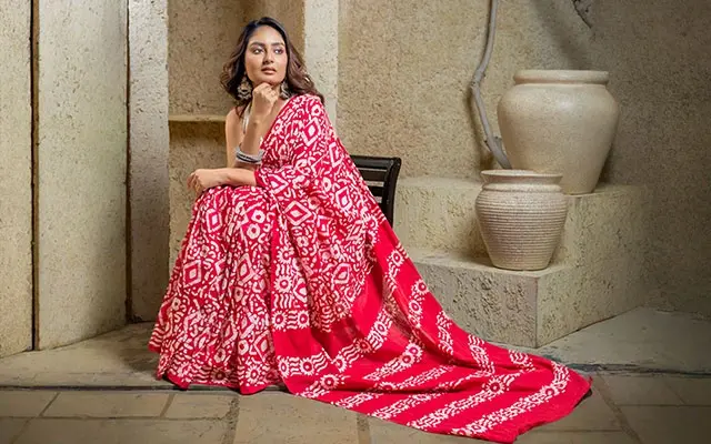 Hand-Painted Saree